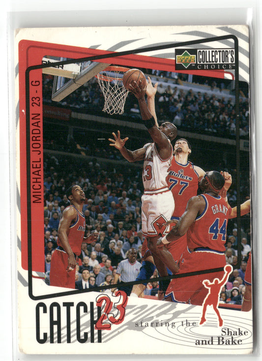 Basketball NBA Michael Jordan Upper Deck Collector's Choice 1997-98 #193 Catch 23 Chicago Bulls Trading Card Original
