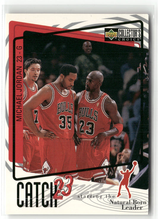 Basketball NBA Michael Jordan 1997-98 Upper Deck Collector's Choice #195 Catch 23 Chicago Bulls Trading Card Original
