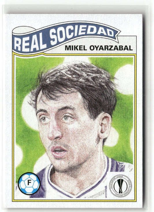 Fußball Mikel Oyarzabal 2020-21 Topps UEFA Europa League #293 Real Sociedad Trading Card Original