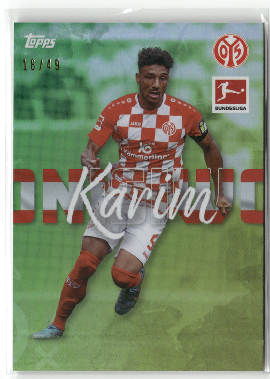 Fußball Karim Onisiwo 2024 Topps Bundesliga International Stars /49 1. FSV Mainz 05 Trading Card Original