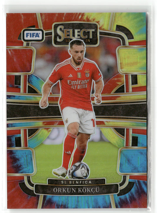 Fußball Orkun Kökçü 2023-24 Panini Select FIFA Soccer #45 Tie-Dye /30 SL Benfica Trading Card Original