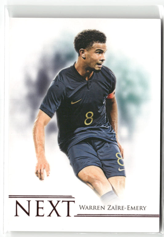 Fußball Warren Zaïre-Emery 2023 Futera Unique #092 Next /55 Paris Saint-Germain Trading Card Original