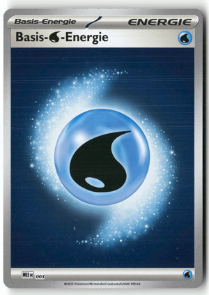 2025 Mega Evolution Basis-Wasser-Energie #003 Pokémon TCG