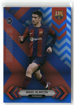 Fußball Ángel Alarcón 2024 Topps FC Barcelona Blaugrana #BL-2 /250 FC Barcelona Rookie Card RC Trading Card Original