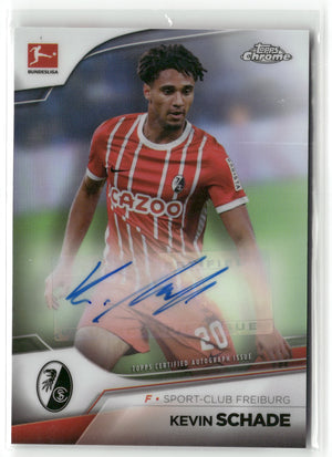 Fußball Kevin Schade 2022-23 Topps Chrome Bundesliga #BCA-KSC Base Auto Sport-Club Freiburg Trading Card Original