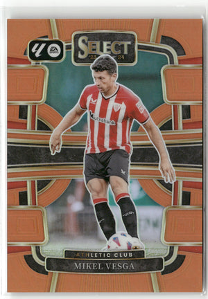 Fußball Mikel Vesga 2023-24 Panini Select La Liga Soccer #4 True Orange Prizm /49 Athletic Club Trading Card Original