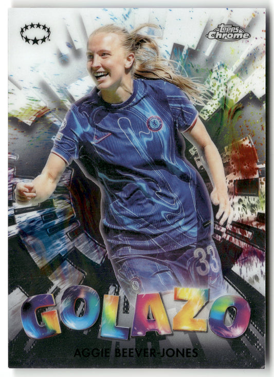 Fußball Aggie Beever-Jones 2024-25 Topps Chrome UEFA Women's Champions League #G-12 Chelsea FC Trading Card Original