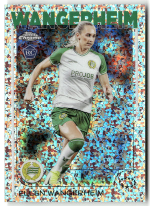 Fußball Ellen Wangerheim 2025 Topps Chrome UEFA Women's Champions League #34 Mini Diamond Hammarby IF Rookie Card RC Trading Card Original