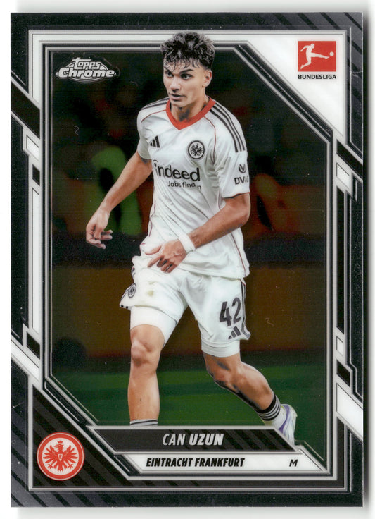 Pokémon TCG Can Uzun 2025-26 Topps Chrome Bundesliga #27 Eintracht Frankfurt Trading Card Original