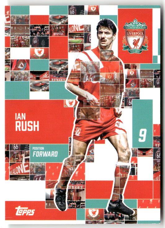 Pokémon TCG Ian Rush Topps FC Liverpool 2024 #42 Liverpool FC Trading Card Original