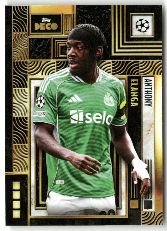 Pokémon TCG Anthony Elanga Topps Deco UEFA Champions League 2024-25 Newcastle United Trading Card Original