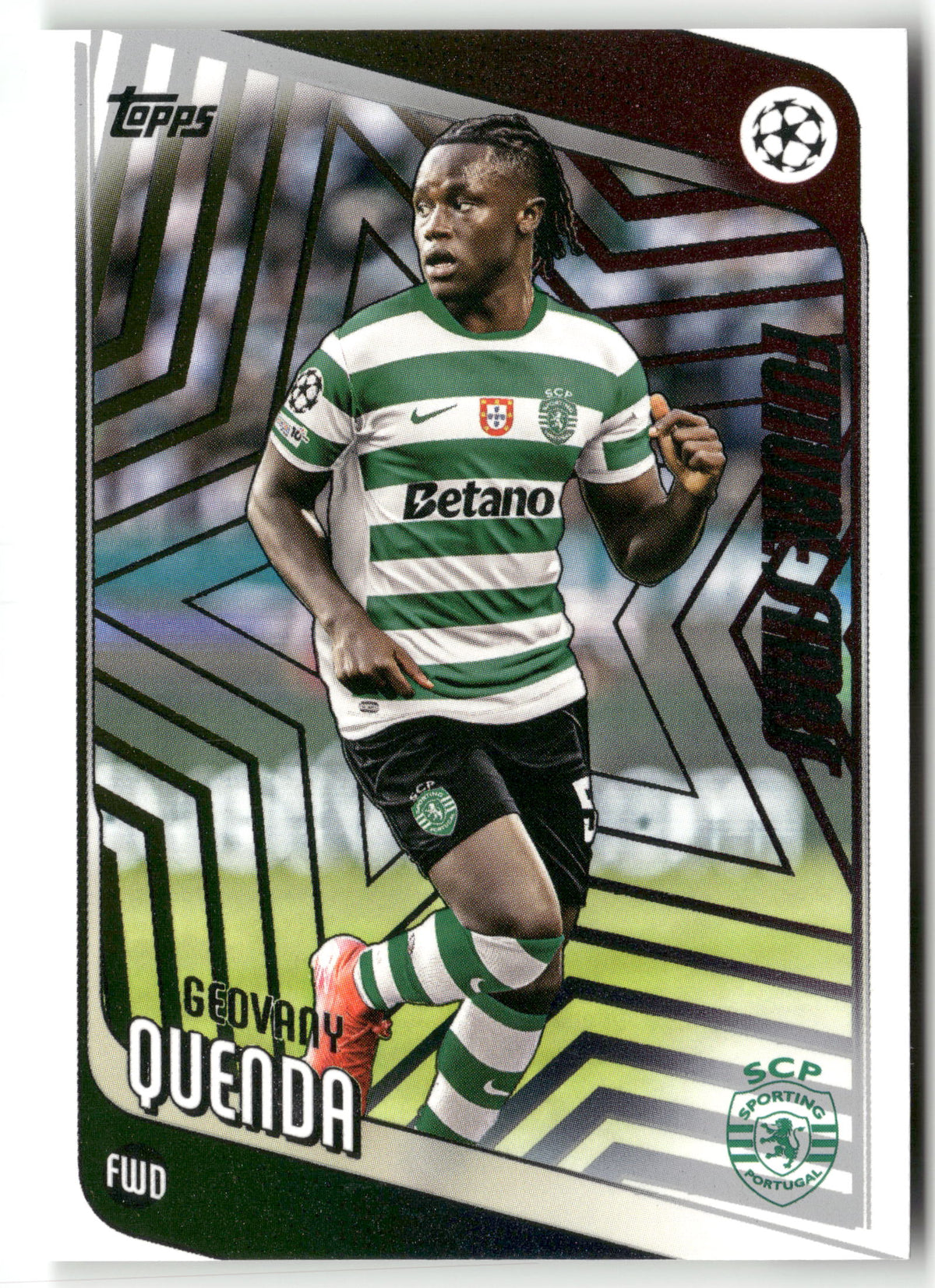 Pokémon TCG Geovany Quenda 2025-26 Topps UEFA Champions League #95 Future Stars Sporting Clube de Portugal Trading Card Original