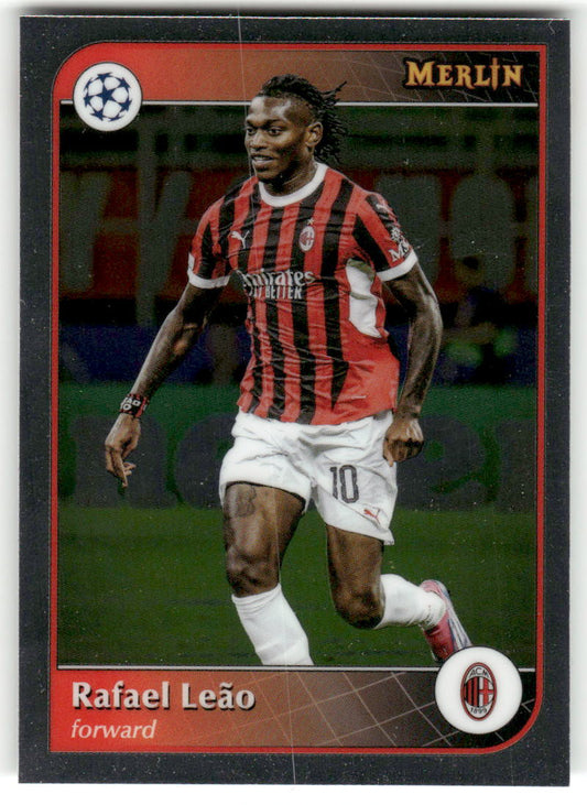 Fußball Rafael Leão Topps Merlin UEFA Champions League 2023-24 #93 AC Milan Trading Card Original