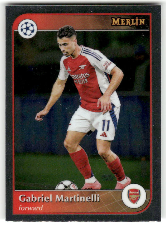 Fußball Gabriel Martinelli Topps Merlin UEFA Champions League 2024-25 #195 Arsenal FC Trading Card Original