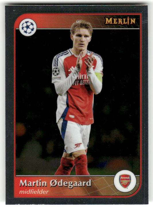 Fußball Martin Ødegaard 2024-25 Topps Merlin UEFA Champions League #81 Arsenal FC Trading Card Original