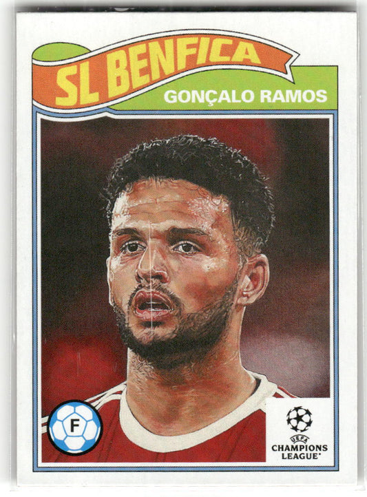 Fußball Gonçalo Ramos Topps UEFA Champions League Living Set 2022-23 #540 SL Benfica Trading Card Original