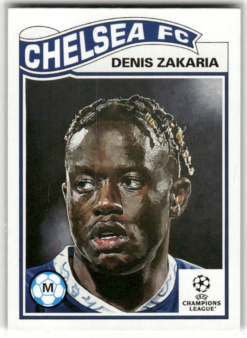 Fußball Denis Zakaria 2022-23 Topps UEFA Champions League Living Set #558 Chelsea FC Trading Card Original