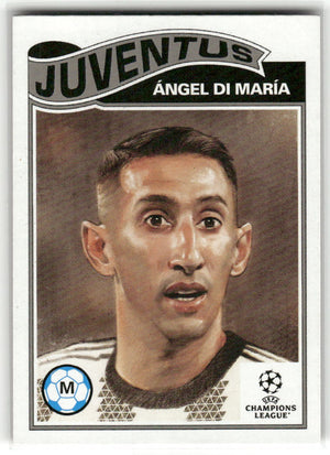 Fußball Ángel Di María 2022-23 Topps UEFA Champions League Living Set #514 Juventus Trading Card Original