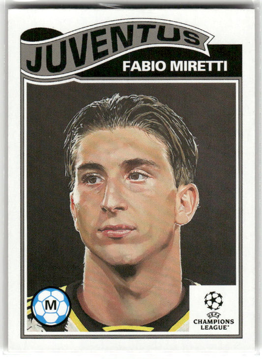 Fußball Fabio Miretti Topps UEFA Champions League Living Set 2022-23 #560 Juventus Trading Card Original
