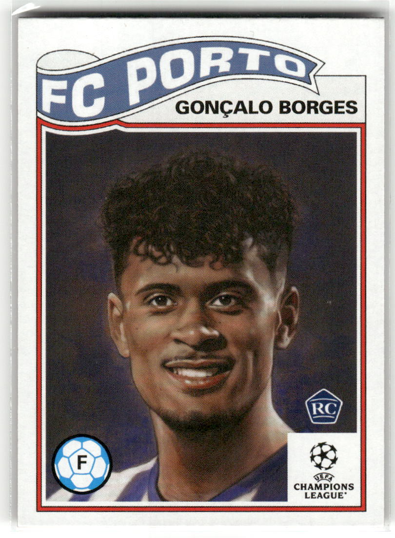 Fußball Gonçalo Borges 2022-23 Topps UEFA Champions League Living Set #557 FC Porto Rookie Card RC Trading Card Original