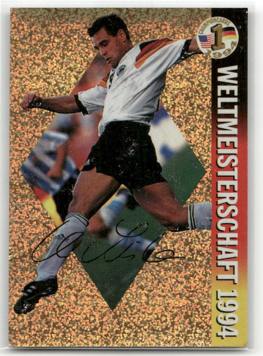 Fußball Ulf Kirsten Panini Weltmeisterschaft 1994 Champion Cards #21 Bayer Leverkusen Trading Card Original