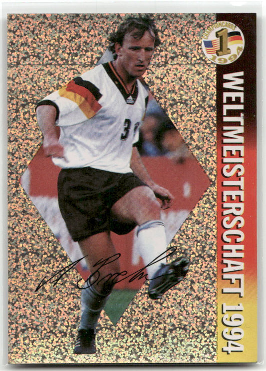 Fußball Andreas Brehme Panini Weltmeisterschaft 1994 / ran USA 94 #6 1. FC Kaiserslautern Trading Card Original