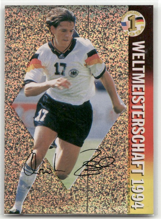 Fußball Christian Ziege Panini ran USA 94 Weltmeisterschaft 1994 #7 FC Bayern München Trading Card Original
