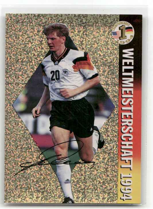 Fußball Stefan Effenberg Panini Weltmeisterschaft 1994 / ran USA 94 #10 AC Florenz Trading Card Original