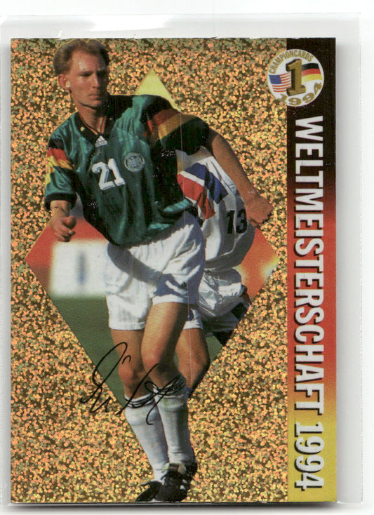 Fußball Dieter Eilts Panini Weltmeisterschaft 1994 Champion Cards #13 Werder Bremen Trading Card Original