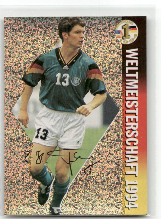 Fußball Karlheinz Pflipsen Panini Weltmeisterschaft 1994 #15 Borussia Mönchengladbach Trading Card Original