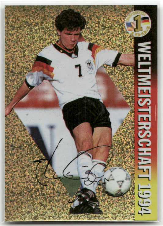 Fußball Andreas Möller Panini Championcards Weltmeisterschaft 1994 #18 Juventus Turin Trading Card Original