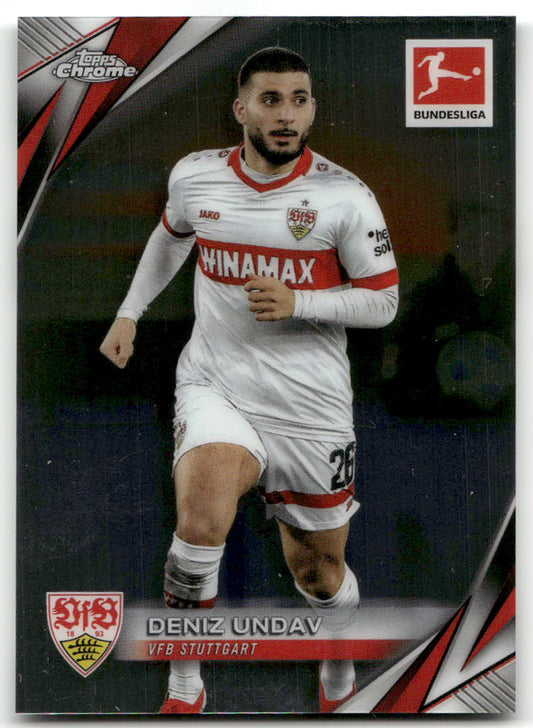 Fußball Deniz Undav 2024-25 Topps Chrome Bundesliga #94 VFB Stuttgart Trading Card Original
