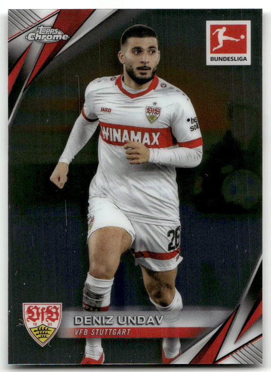 Fußball Deniz Undav 2024-25 Topps Chrome Bundesliga #94 VFB Stuttgart Trading Card Original
