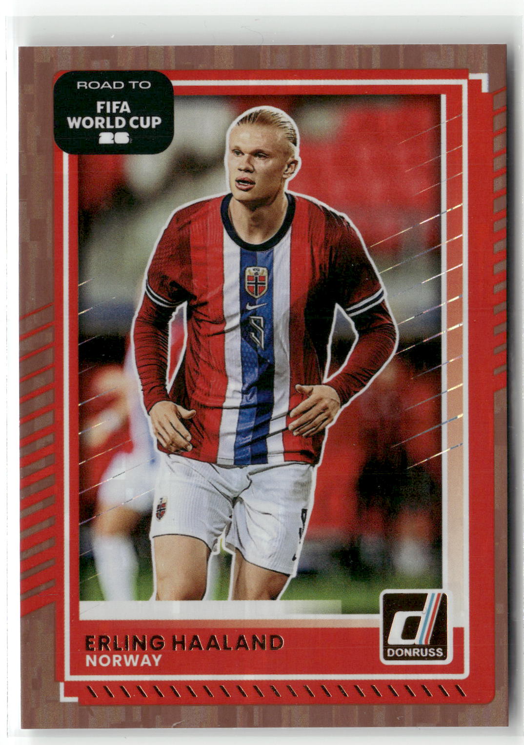 Fußball Erling Haaland 2025-26 Panini Donruss Road to FIFA World Cup 26 Soccer #170 Norway Trading Card Original