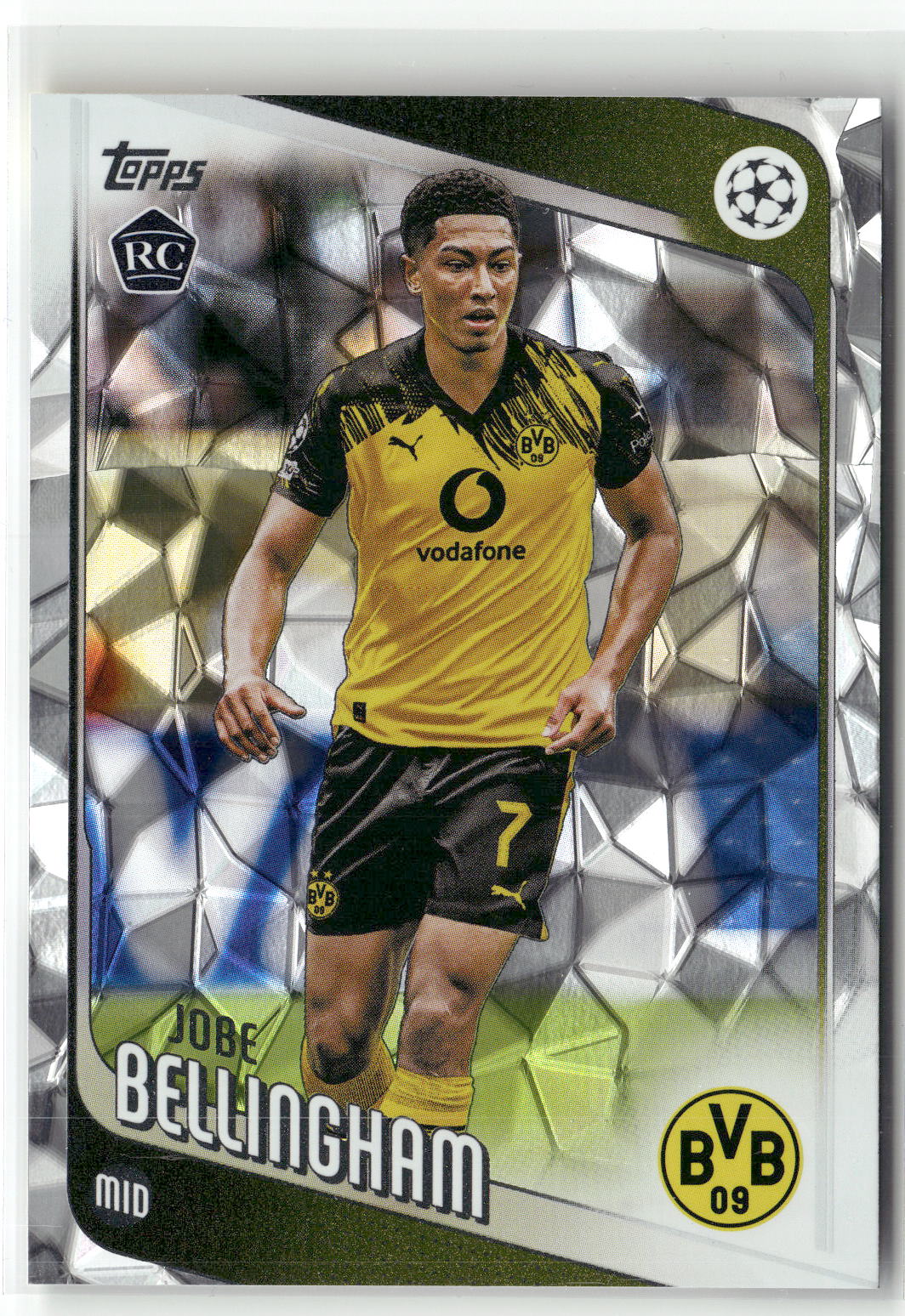 Fußball Jobe Bellingham 2025-26 Topps UEFA Champions League #5 Diamante Borussia Dortmund Rookie Card RC Trading Card Original