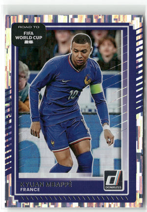 Fußball Kylian Mbappé 2025-26 Panini Donruss Road to FIFA World Cup 26 Soccer #145 Silver France Trading Card Original