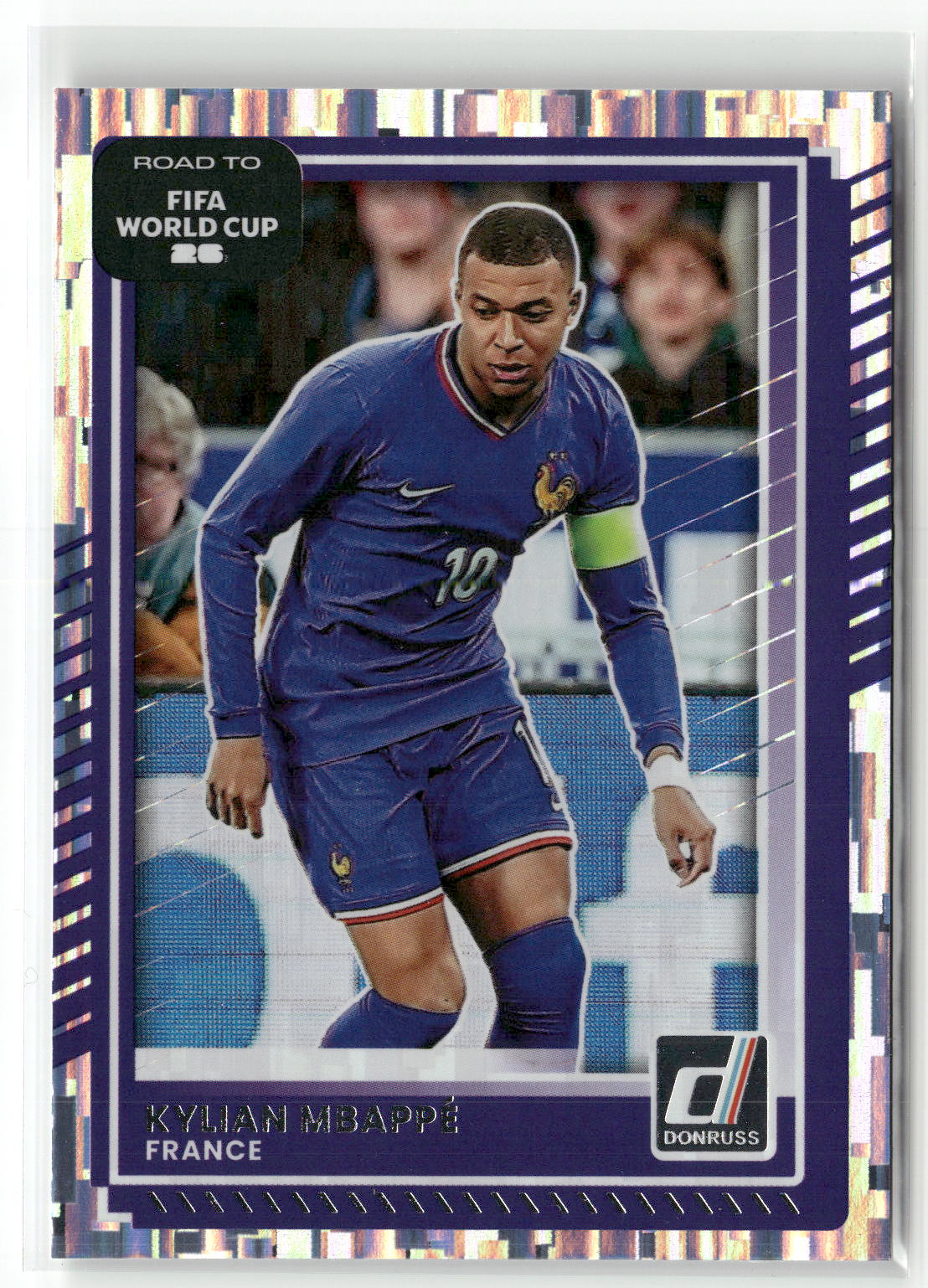 Fußball Kylian Mbappé 2025-26 Panini Donruss Road to FIFA World Cup 26 Soccer #145 Silver France Trading Card Original