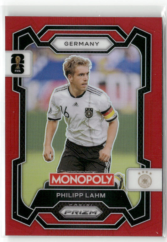 Fußball Philipp Lahm 2026 Panini Monopoly Prizm FIFA World Cup 26 #61 Red Prizm Germany Trading Card Original