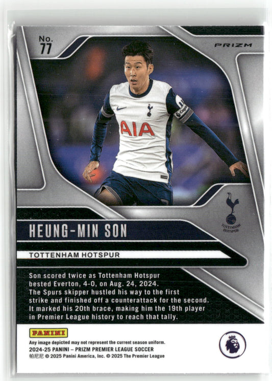 Fußball Heung-Min Son 2024-25 Panini Prizm Premier League Soccer #77 Disco Prizm Tottenham Hotspur Trading Card Original