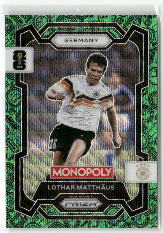 Fußball Lothar Matthäus 2026 Panini Monopoly Prizm FIFA World Cup 26 #64 Four Corners Green Prizm Germany Trading Card Original