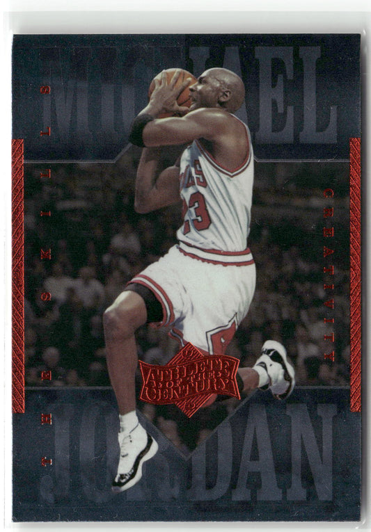 Basketball NBA Michael Jordan Upper Deck Athlete of the Century 1999 #58 Chicago Bulls Trading Card Original