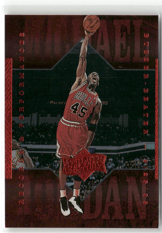Basketball NBA Michael Jordan Upper Deck Athlete of the Century 1999 #56 Chicago Bulls Trading Card Original