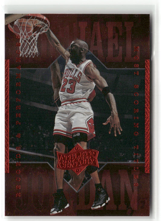 Basketball NBA Michael Jordan Upper Deck Athlete of the Century 1999 #5 Chicago Bulls Trading Card Original