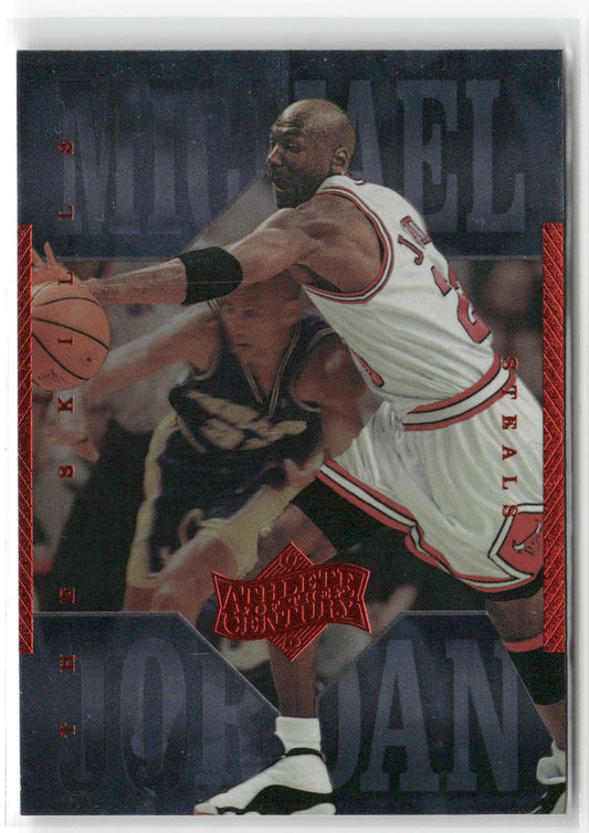 Basketball NBA Michael Jordan Upper Deck Athlete of the Century 1999 #10 Chicago Bulls Trading Card Original