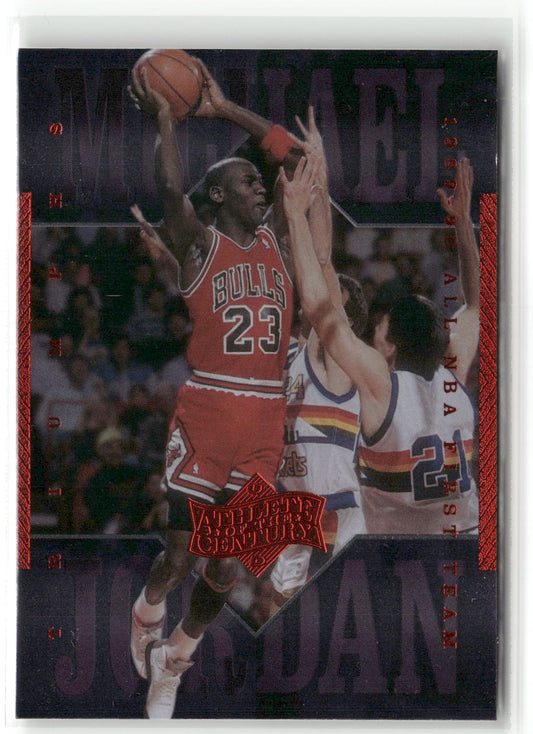 Basketball NBA Michael Jordan Upper Deck Athlete of the Century 1999 #9 Chicago Bulls Trading Card Original