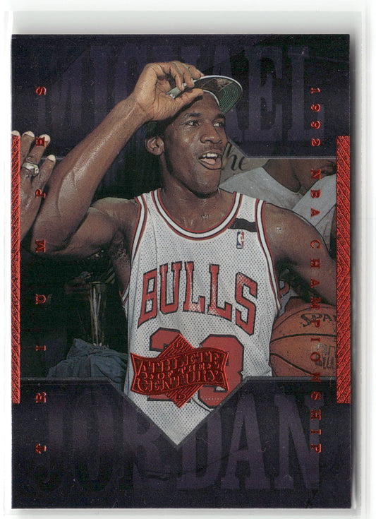 Basketball NBA Michael Jordan Upper Deck Athlete of the Century 1999 #12 Chicago Bulls Trading Card Original