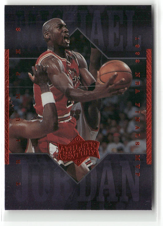 Basketball NBA Michael Jordan Upper Deck Athlete of the Century 1999 #39 Chicago Bulls Trading Card Original
