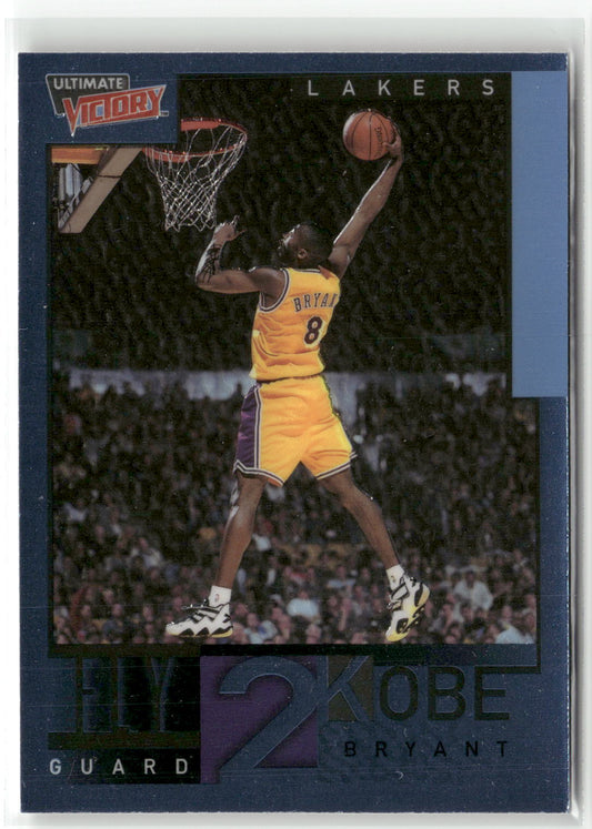 Basketball NBA Kobe Bryant 2001 Upper Deck Ultimate Victory #62 Fly 2 Kobe Blue Los Angeles Lakers Trading Card Original