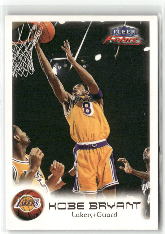 Basketball NBA Kobe Bryant 1999-00 Fleer Focus #62 Los Angeles Lakers Trading Card Original