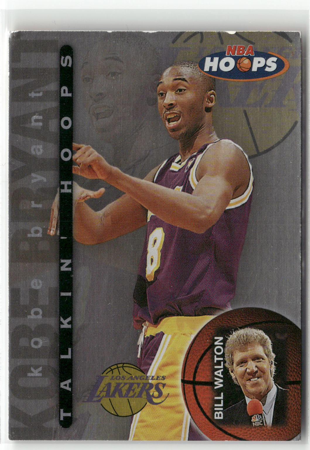 Basketball NBA Kobe Bryant 1997-98 NBA Hoops Talkin' Hoops #15 of 30 Los Angeles Lakers Trading Card Original